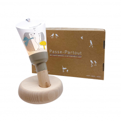 Coffret Lampe Nomade "Passe-Partout "Hérisson Family" taupe