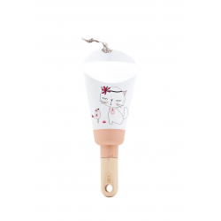 Lampe Nomade "Passe-Partout Rose poudré "Chat Miou Miou"