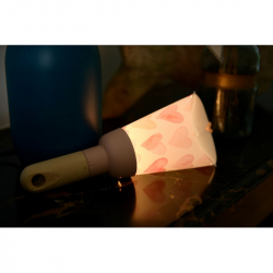 Lampe Nomade "Passe-Partout rose poudré "Joli Coeur"