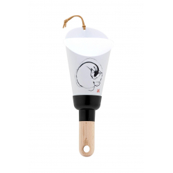 Lampe nomade calligraphie Yves Dimier, chat, noir