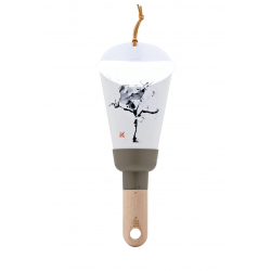 Lampe nomade calligraphie Yves Dimier, Arbre du chemin, Taupe