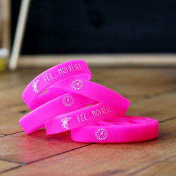 10 pink bracelets children's birthday - promotion 50% off