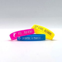 50% off silicone birthday bracelets in three colours