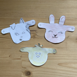 3 free printable DIY masks kit - Garden Party