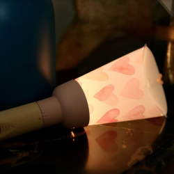 Lampe baladeuse rechargeable "Joli coeur" romantique rose