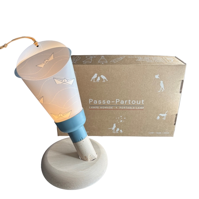 Coffret Lampe Nomade "Passe-Partout", Petits Bateaux Bleu Glacier