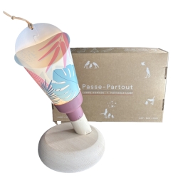 Coffret Lampe Nomade rechargeable, Tropical Mood Rose d'Antan