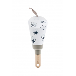 Lampe baladeuse rechargeable "Fleurs de coton" - Taupe