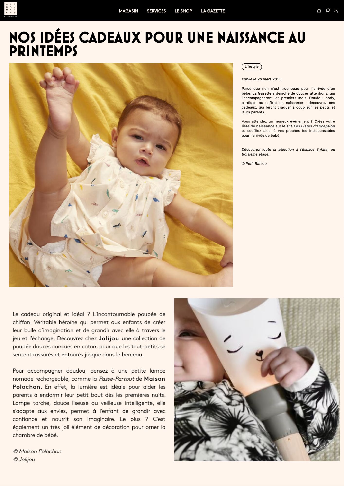 Kit de naissance personnalisé – Little Lise